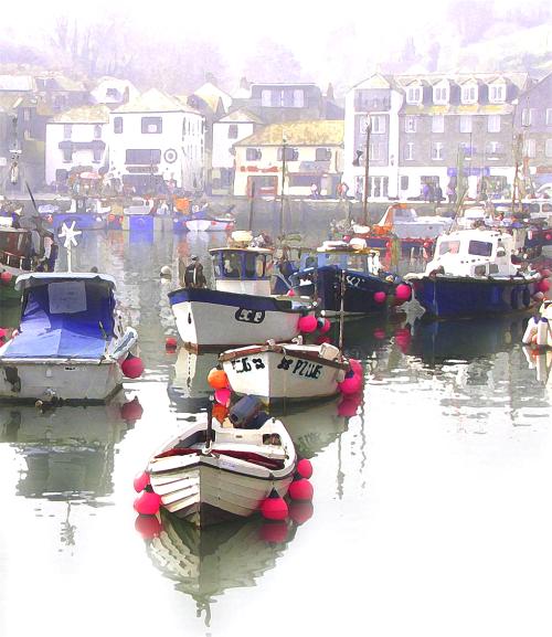 Mevagissey Crowded Boats 2