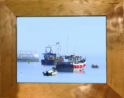 13&quot; x 11&quot; Mevagissey Fishing Boats